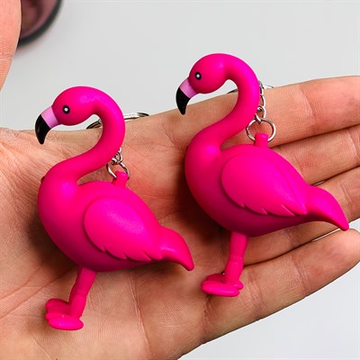 Sesli ve Işıklı Flamingo Anahtarlık Toptan